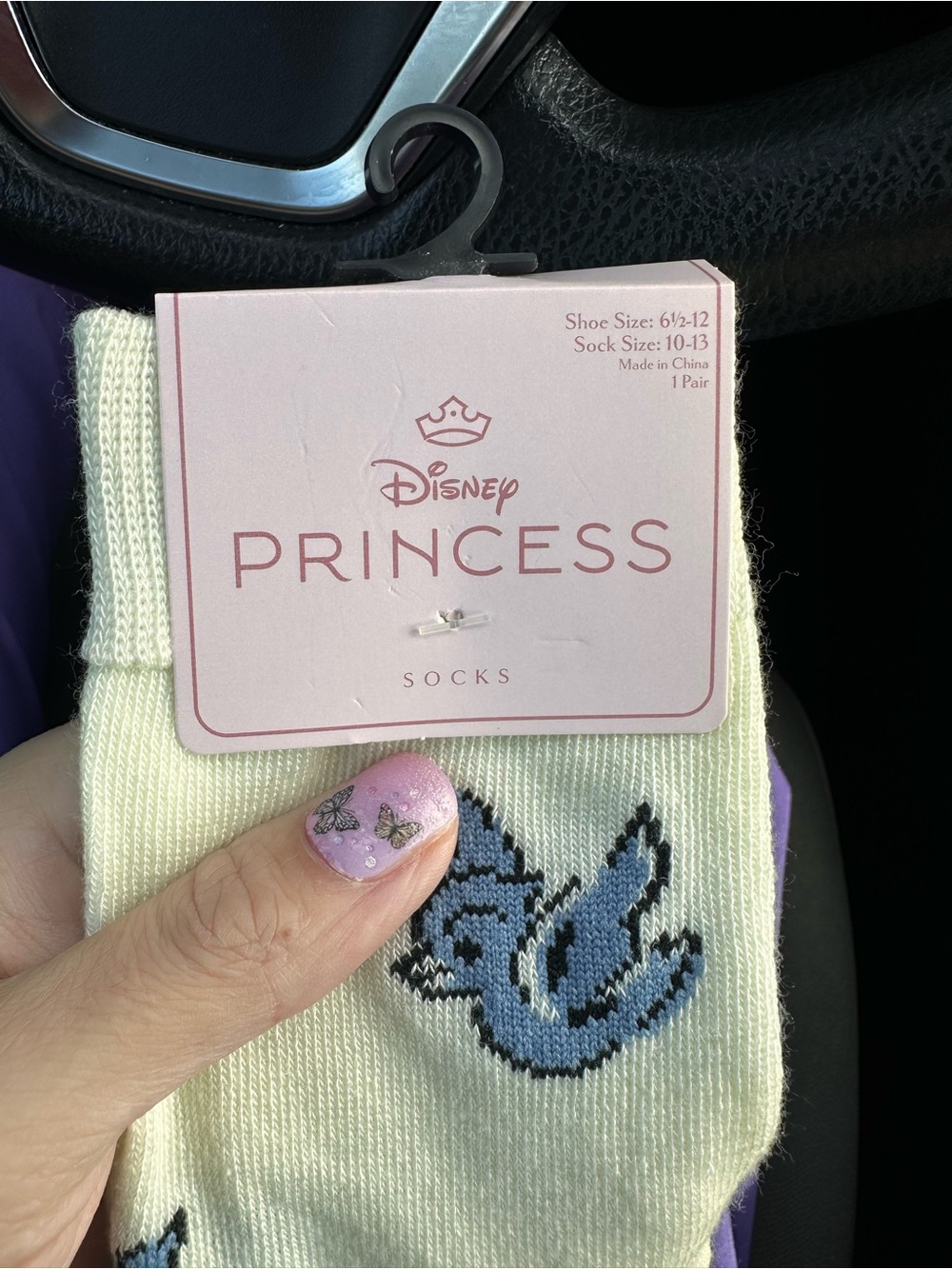 New Disney Princess Crew Socks Trio - Cinderella, Tiana & Snow White - Picture 8 of 11